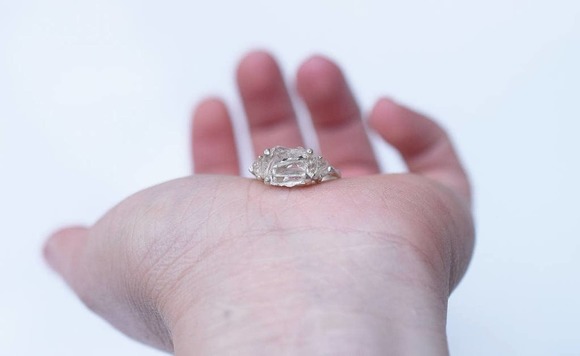 Alternative Engagement Ring Raw rustic Boho Promise Ring dainty unique s… - Picture 2 of 9